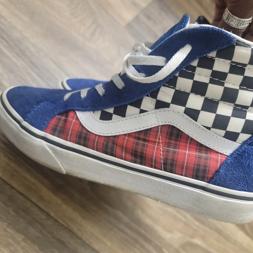 Vans Blue and Red Sneakers Classic Style